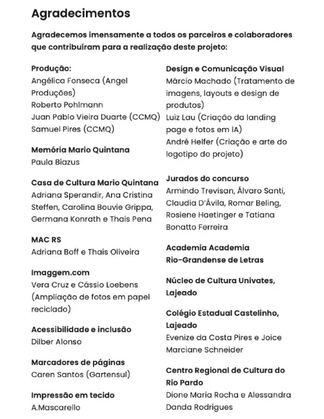 Logotipos de patrocínio e realização