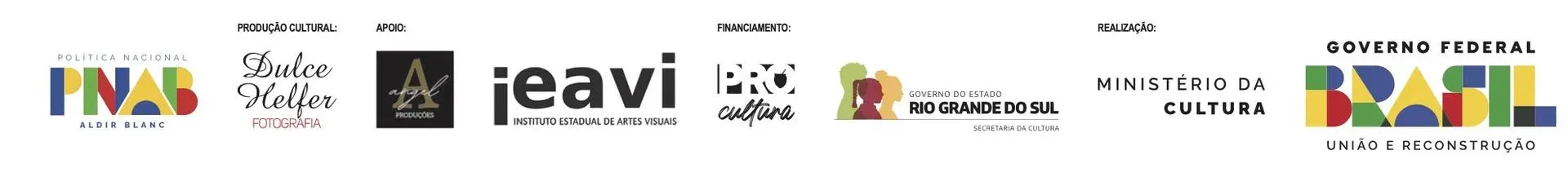 Logotipos de patrocínio e realização